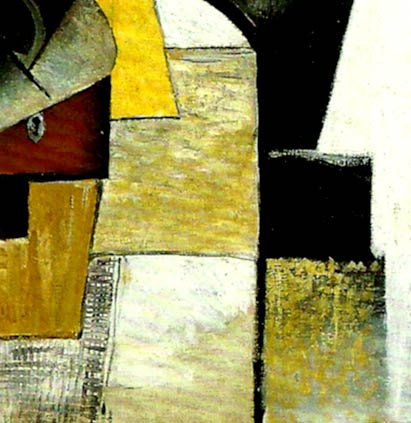 detail of portrait of the composer matiushin,